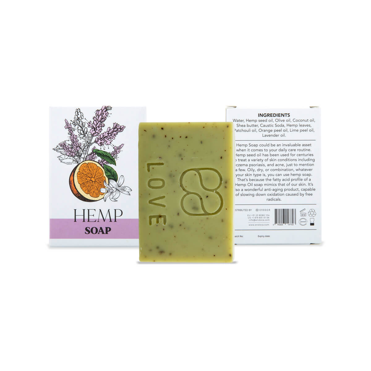 Endoca - Hemp soap - 1 pc.