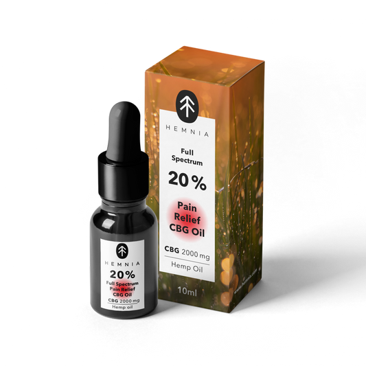 Hemnia Full spectrum Pain Relief CBG oil - 10 % CBG, 5 % CBD, 1000 mg, 10 ml (Copy)